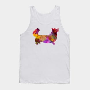 Welsh Corgi Pembroke  in watercolor Tank Top